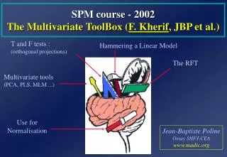 SPM course - 2002 The Multivariate ToolBox ( F. Kherif , JBP et al.)