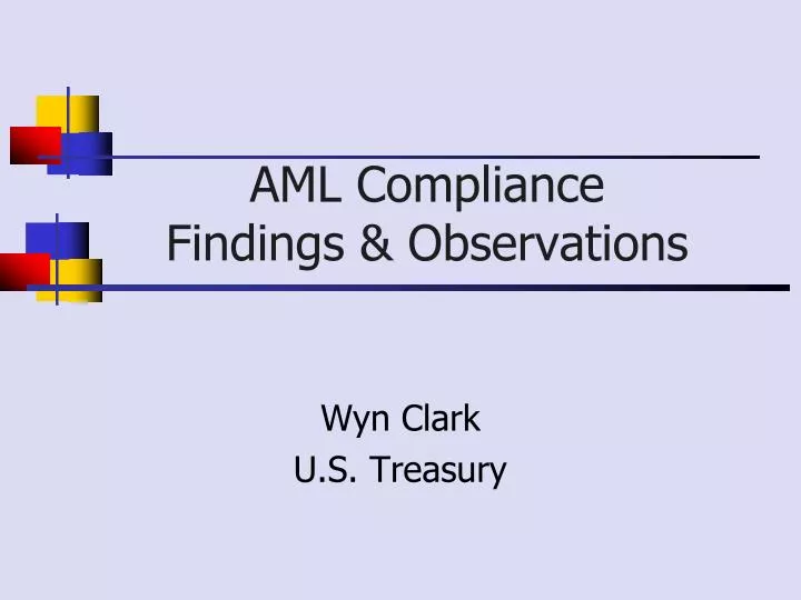 aml compliance findings observations