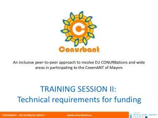 An inclusive peer-to-peer approach to involve EU CONURBations and wide areas in participating to the CovenANT of Mayors