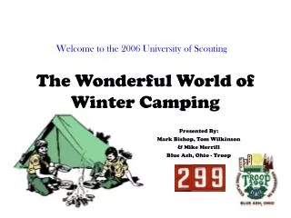 The Wonderful World of Winter Camping