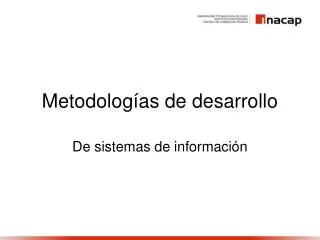 metodolog as de desarrollo