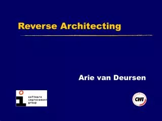 Reverse Architecting