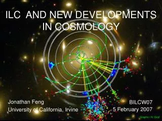 ILC AND NEW DEVELOPMENTS IN COSMOLOGY