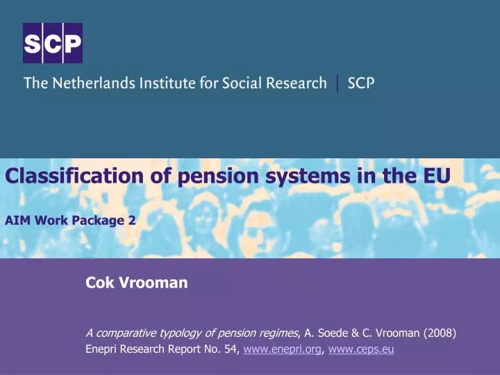classification of pension systems in the eu aim work package 2