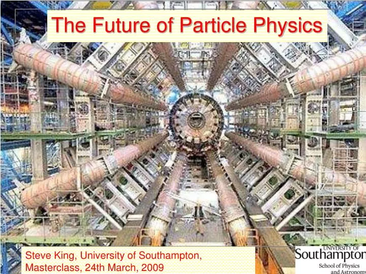the future of particle physics