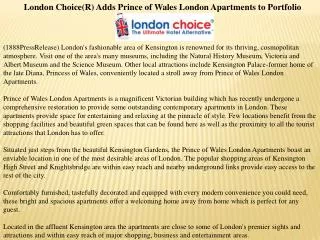 london choice(r) adds prince of wales london apartments to p