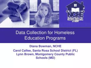 Data Collection for Homeless Education Programs
