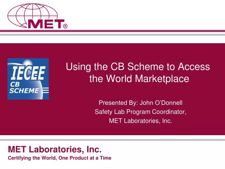 using the cb scheme to access the world marketplace