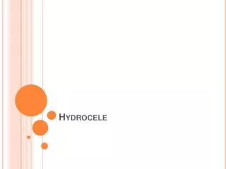 Hydrocele