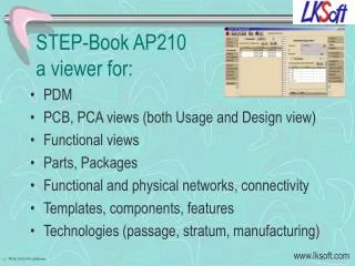 STEP- Book AP210 a viewer for: