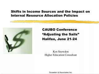 shifts in income sources and the impact on internal resource allocation policies
