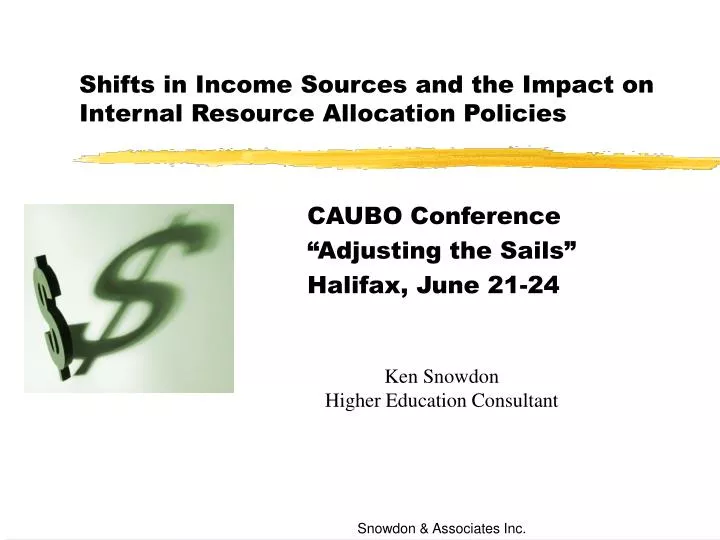 shifts in income sources and the impact on internal resource allocation policies