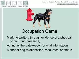 Occupation Game