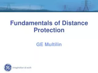 Fundamentals of Distance Protection
