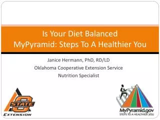 Is Your Diet Balanced MyPyramid: Steps To A Healthier You