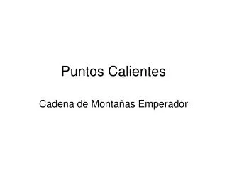 puntos calientes