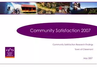 Community Satisfaction 2007