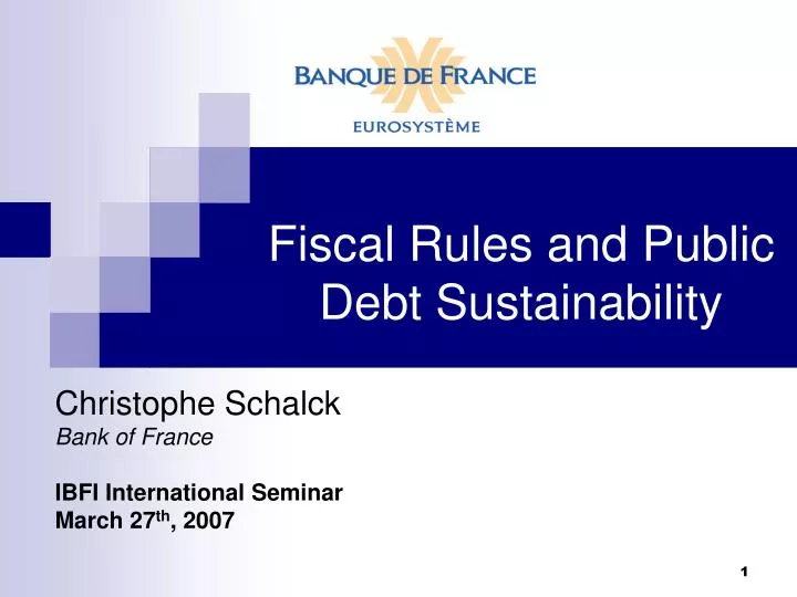 fiscal rules and public debt sustainability