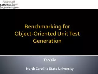 Benchmarking for Object-Oriented Unit Test Generation