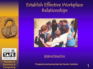 Establish Effective Workplace Relationships