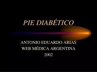 pie diab tico