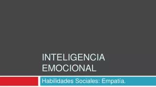 inteligencia emocional