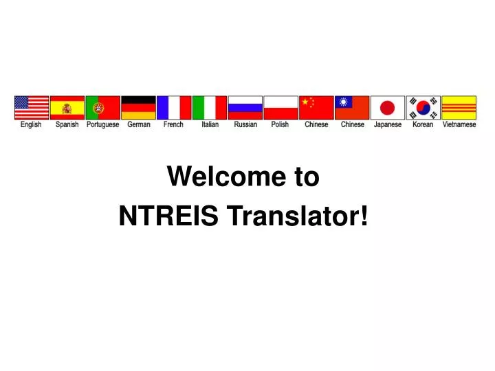 welcome to ntreis translator