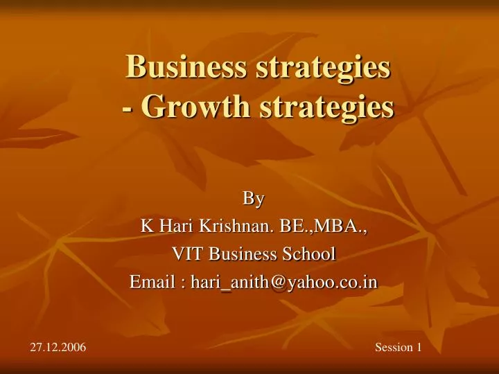 business strategies growth strategies
