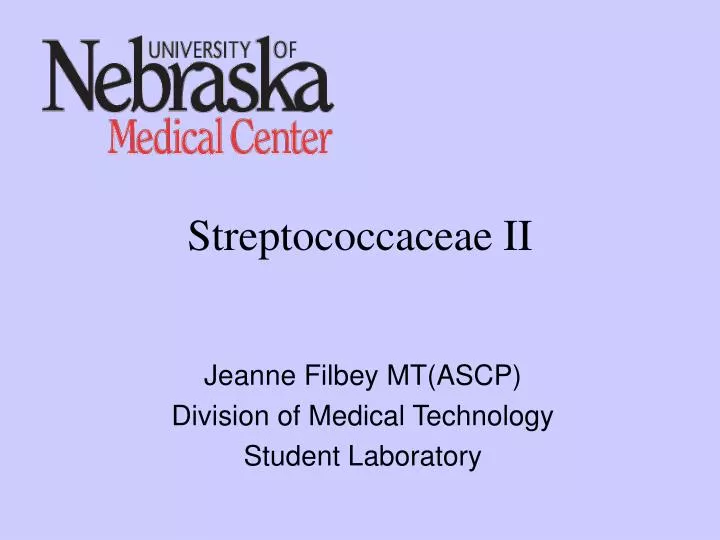 streptococcaceae ii