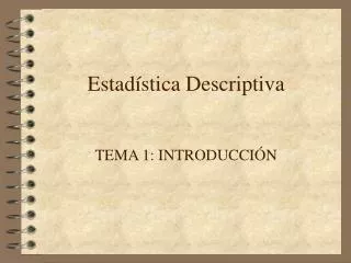 estad stica descriptiva