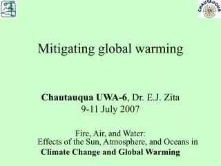 Mitigating global warming