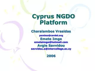 Cyprus NGDO Platform