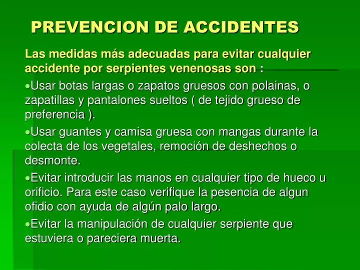prevencion de accidentes