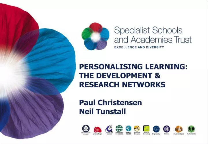 personalising learning the development research networks paul christensen neil tunstall