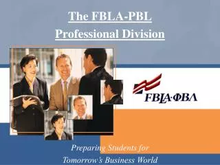 The FBLA-PBL Professional Division