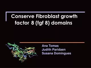 Conserve Fibroblast growth factor 8 (fgf 8) domains