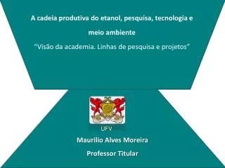 Maurilio Alves Moreira Professor Titular