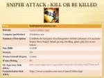 Sniper Attack - Kill Or Be Killed