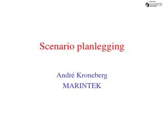 Scenario planlegging