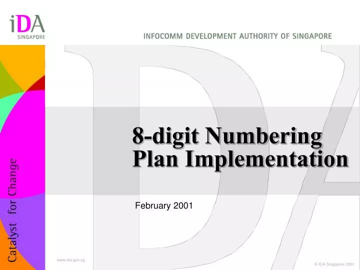 8 digit numbering plan implementation