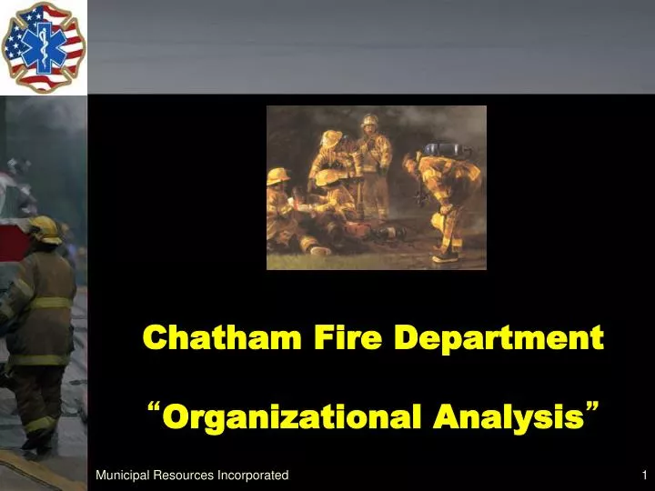 chatham fire department organizational analysis