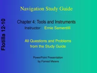 Chapter 4: Tools and Instruments