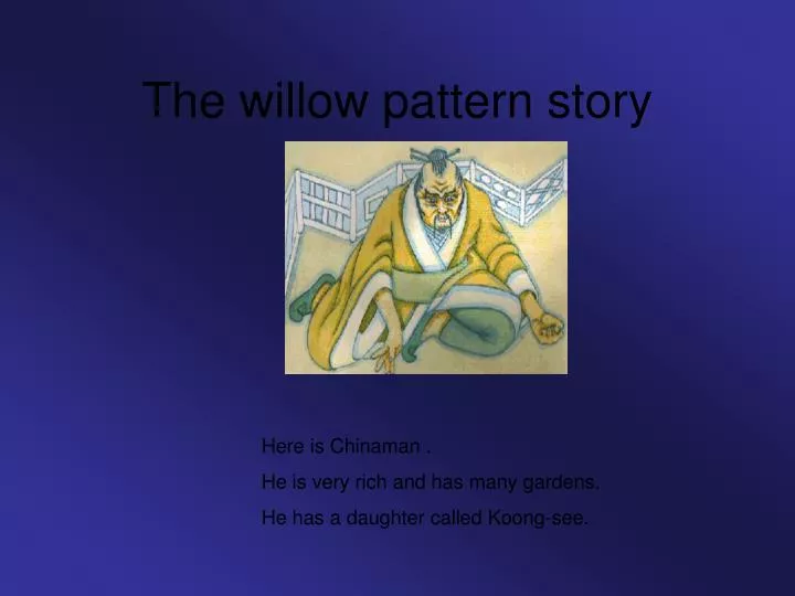 the willow pattern story
