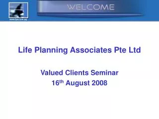 Life Planning Associates Pte Ltd