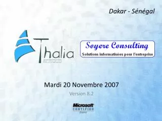 Mardi 20 Novembre 2007 Version 8.2