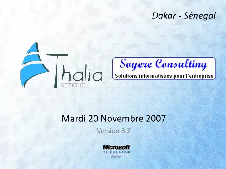 mardi 20 novembre 2007 version 8 2