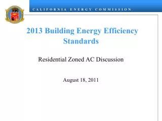 2013 Building Energy Efficiency Standards