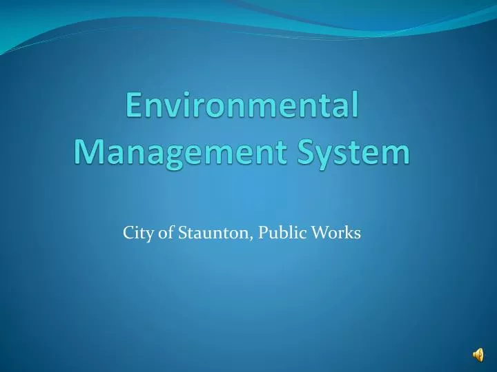 environmental management system