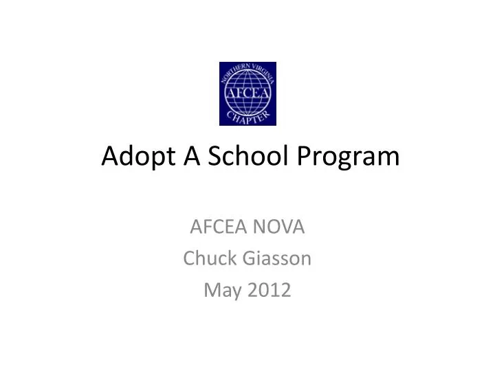 adopt a school program