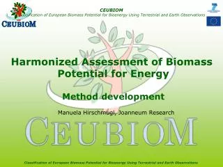Harmonized Assessment of Biomass Potential for Energy Method development